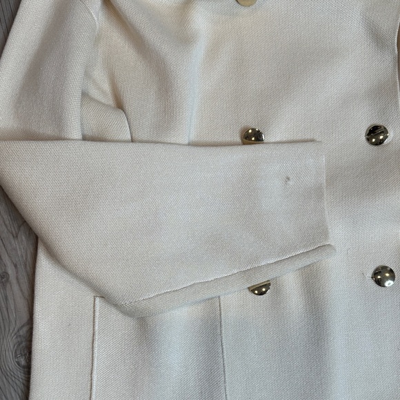 🆕NWT NY&C Chic Cream Double-Breasted Knit Cardigan, M - Picture 9 of 9